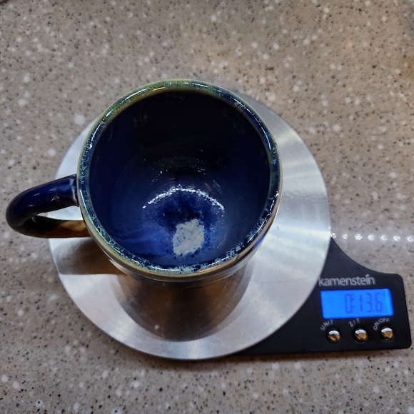 Drip Glaze Studio Art Pottery Coffee Cup Mug Signed Hand Made 4" Tall - Picture 7 of 8